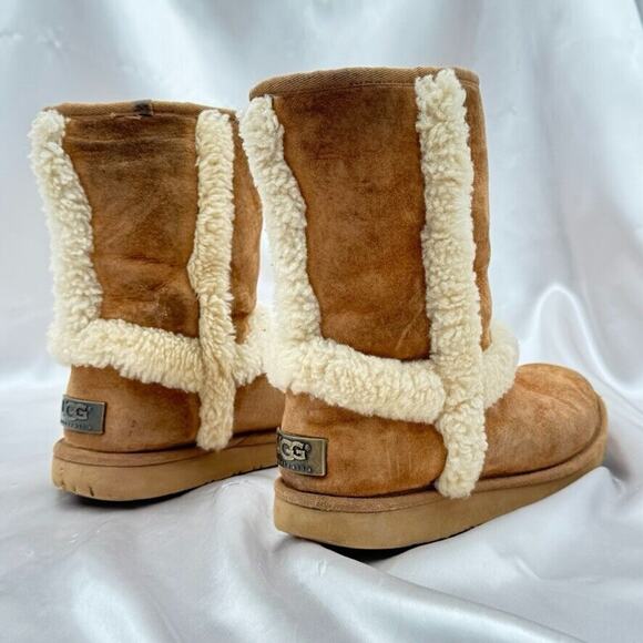Ugg Australia Carter Women's Size 7 Chestnut Lined Boots 1005803 - Picture 4 of 16